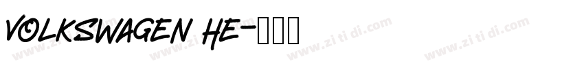 Volkswagen He字体转换
